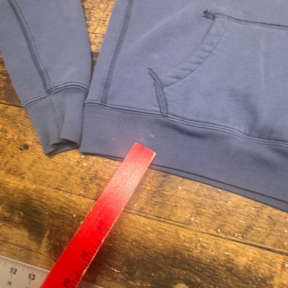 Abercrombie Fitch Blue Graphic Hoodie‎ Sweatshirt Size Medium Cotton - Picture 4 of 6